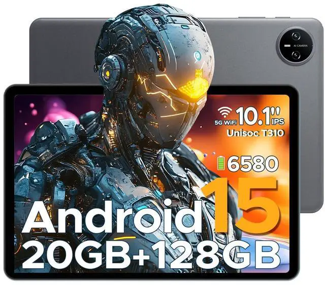 Main image of DOOGEE Tab A9 Pro 10 inch Tablet,Android 15 Tablet 20GB+128GB/2TB Expand,Quad Core Gaming Tablets,6580mAh Battery,1280x800 IPS HD Touchscreen,5G WiFi,BT5.0,Dual Speakers,Dual Camera,Face Unlock