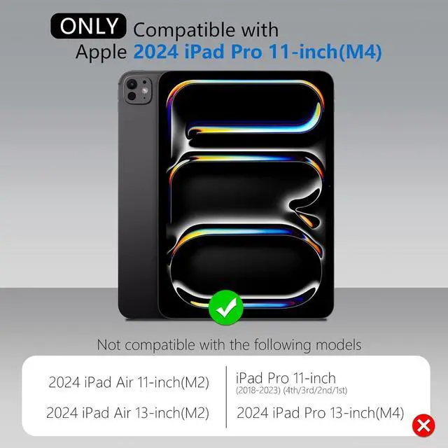 Alt view image 2 of 5 - Nillkin Slim Folio Keyboard Case for iPad Pro M4 11 inch, Magnetic Case with Detachable Backlit Keyboard  Multi-Touch Trackpad  Magic Keyboard for iPad Pro 11 inch M4 2024, Black