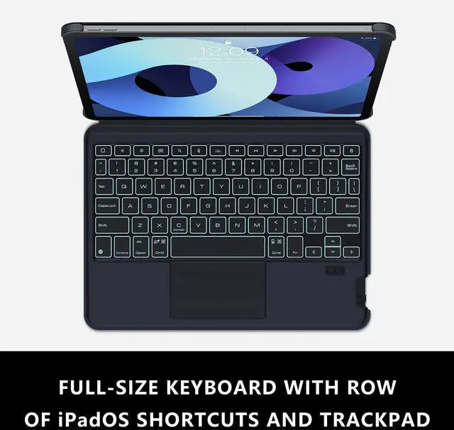 Alt view image 5 of 5 - Nillkin Slim Folio Keyboard Case for iPad Pro M4 11 inch, Magnetic Case with Detachable Backlit Keyboard  Multi-Touch Trackpad  Magic Keyboard for iPad Pro 11 inch M4 2024, Black