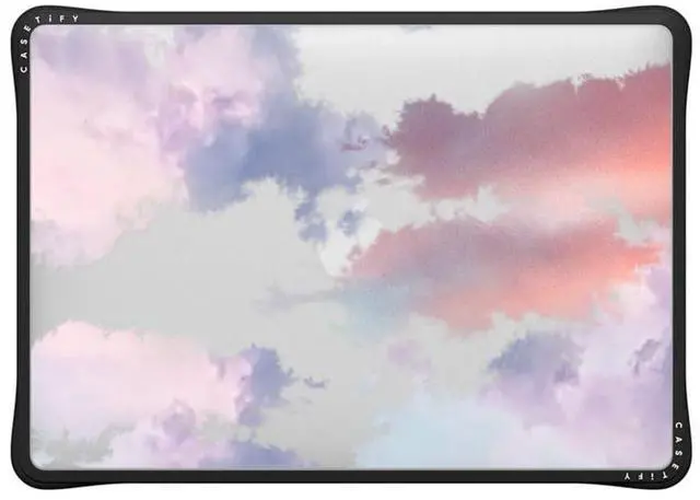 Main image of CASETiFY Impact MacBook Air 13" (M1/Intel) Case [Cushioned Impact Corners/Scratch-Resistant/Anti-Slip Grip] - Clouds - Clear Black
