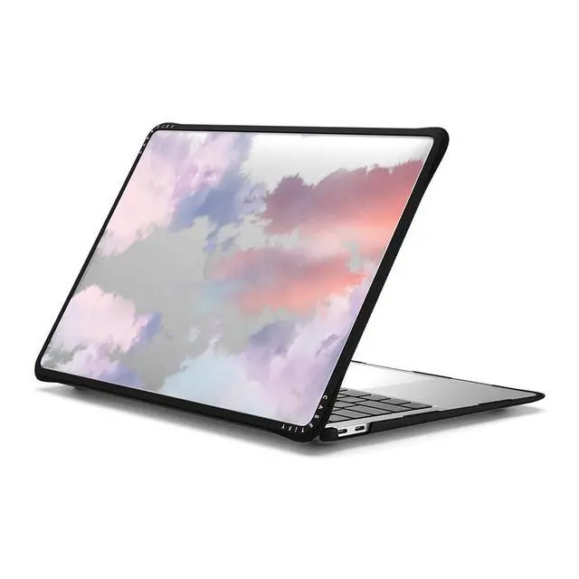 Alt view image 2 of 2 - CASETiFY Impact MacBook Air 13" (M1/Intel) Case [Cushioned Impact Corners/Scratch-Resistant/Anti-Slip Grip] - Clouds - Clear Black