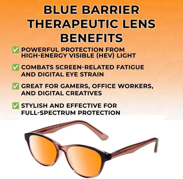 Alt view image 3 of 5 - Medspex Corinne McCormack Polly Color Therapy Reading Glasses +2.00 Pink Black Fade/Deep Red Womens Fluorescent Light Sensitivity Chromotherapy Chakra Healing