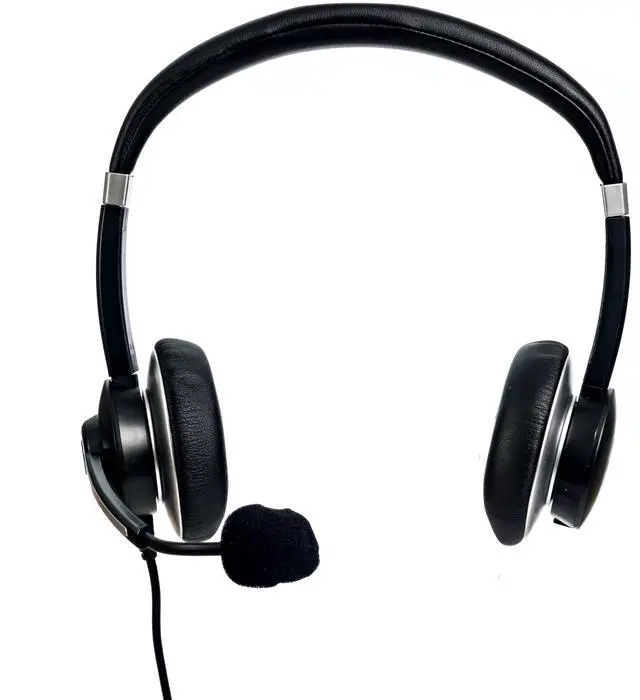 Alt view image 2 of 5 - Spracht Noise Cancelling Headphones for Work, WorkIT! Dual Ear Computer Headset with Mic, USB A & USB C Head Sets, Comfortable Wired Headphones with Microphone for Work, Online, Office