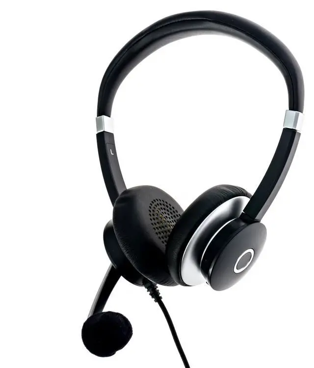 Alt view image 5 of 5 - Spracht Noise Cancelling Headphones for Work, WorkIT! Dual Ear Computer Headset with Mic, USB A & USB C Head Sets, Comfortable Wired Headphones with Microphone for Work, Online, Office