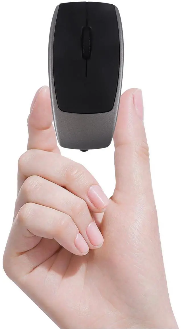 Main image of Bluetooth Mouse Rechargeable Portable Mini Computer Mice with TF Card Reader 3 Adjustable DPI Optical Lightweight Silent Wireless Mouse for Laptop Tablet Cell Phone Windows Mac OS Android iOS, Grey