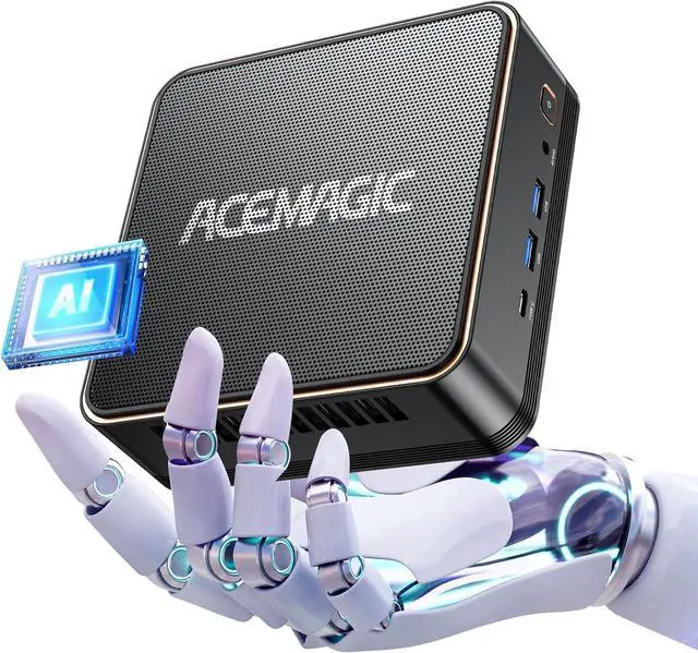 Main image of ACEMAGIC Mini Gaming PC Ultra 7 155H (16C/22T, up to 4.8GHz), 32GB DDR5 RAM 1TB SSD, TDP 65W, AI Boost, Supports ray tracing, XeSS Technology, WiFi 7/BT5.4/Type-C/Dual Fans AI Mini PC