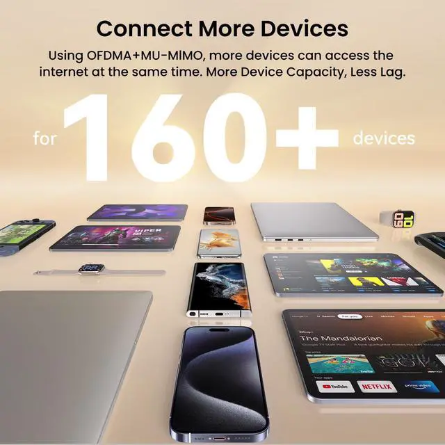 Alt view image 5 of 5 - Tenda BE3600 Dual Band WiFi 7 Mesh Wi-Fi System |Covers Up to 4600 Sq.Ft|3*Full Gigabit Ports|Supports 160+ Devices|Seamless Roaming|VPN,MLO,4K QAM,Internet Backhaul - ME3 Pro (2-Pack)