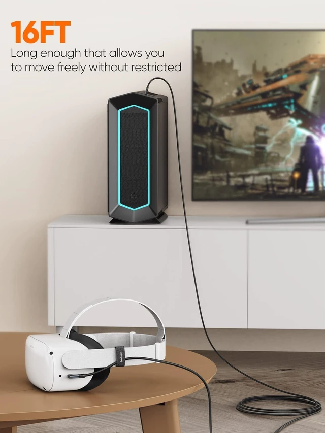 Alt view image 5 of 5 - CableCreation 16-Feet USB to USB-C 3.1 Cable, VR Headset Accessory,5 Gbps