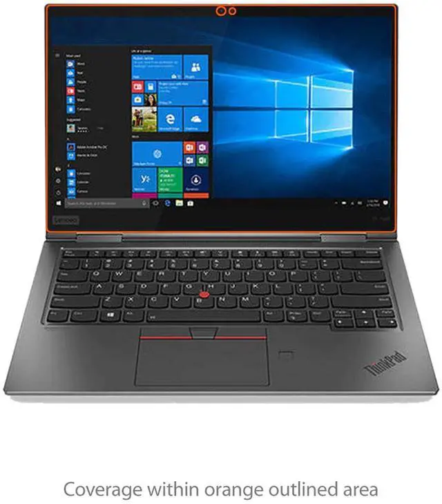 Alt view image 3 of 5 - BoxWave Screen Protector Compatible with Lenovo X1 Yoga Gen 4 (14 in) - ClearTouch Anti-Glare (2-Pack), Anti-Fingerprint Matte Film Skin