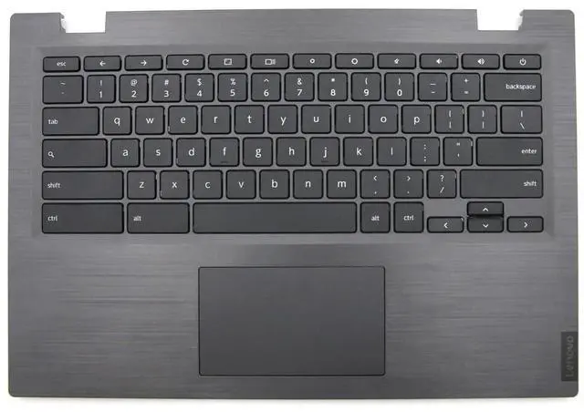 Main image of wzqrps Replacement for Lenovo 14e Chromebook S345-14AST 81MH 8IWX Laptop Upper Case Palmrest Keyboard Touchpad Assembly 5CB0S95246 Mineral Grey
