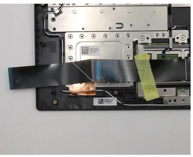 Alt view image 3 of 5 - wzqrps Replacement for Lenovo 14e Chromebook S345-14AST 81MH 8IWX Laptop Upper Case Palmrest Keyboard Touchpad Assembly 5CB0S95246 Mineral Grey