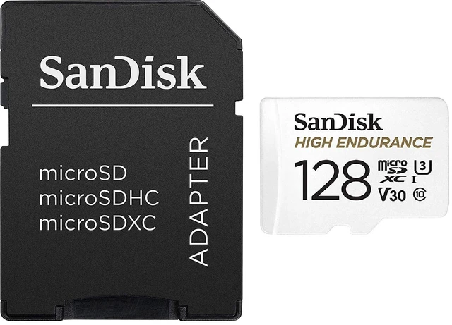 Alt view image 4 of 5 - SanDisk High Endurance 128GB Class 10 Memory Card Compatible with Dash Cams