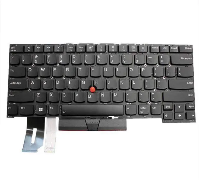 Main image of GinTai Black US Keyboard PK131BR1B00 Replacement for Lenovo Thinkpad T490S T495S E490S R490 L390 P1 X1 Extreme Gen1 Gen2 PK131BR1B00 SN20R66042 SN20W19559 SN20R66067 SN20R58769