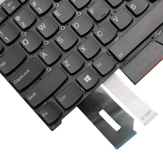 Alt view image 4 of 5 - GinTai Black US Keyboard PK131BR1B00 Replacement for Lenovo Thinkpad T490S T495S E490S R490 L390 P1 X1 Extreme Gen1 Gen2 PK131BR1B00 SN20R66042 SN20W19559 SN20R66067 SN20R58769