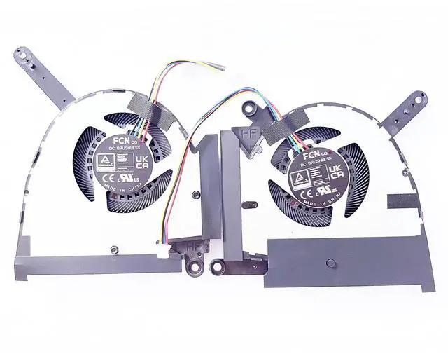 Alt view image 2 of 5 - Fleshy Leaf Replacement CPU+GPU Cooling Fan for ASUS TUF Dash (2022) F15 FX517 FX517ZC FX517ZR RTX 3050 3050Ti DC5V Series DFS5K22305283E FP85 DFS5K22115371E FP86