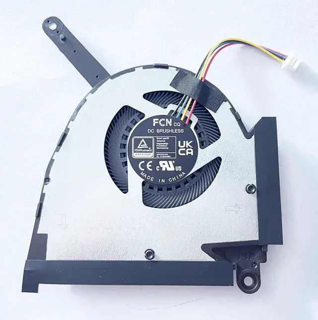 Alt view image 5 of 5 - Fleshy Leaf Replacement CPU+GPU Cooling Fan for ASUS TUF Dash (2022) F15 FX517 FX517ZC FX517ZR RTX 3050 3050Ti DC5V Series DFS5K22305283E FP85 DFS5K22115371E FP86
