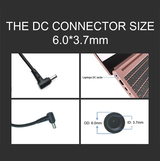 Alt view image 2 of 4 - 20V 12A A20-240P1A ADP-240EB B AC Adapter Power Supply 240W for ASUS ROG Zephyrus Duo 15 GX550LXS, M16 GU603HM, ROG Zephyrus G14 G15 G16 S15 S17 G533 G533QS G733QM GA4A01Q Gaming Laptop Charger