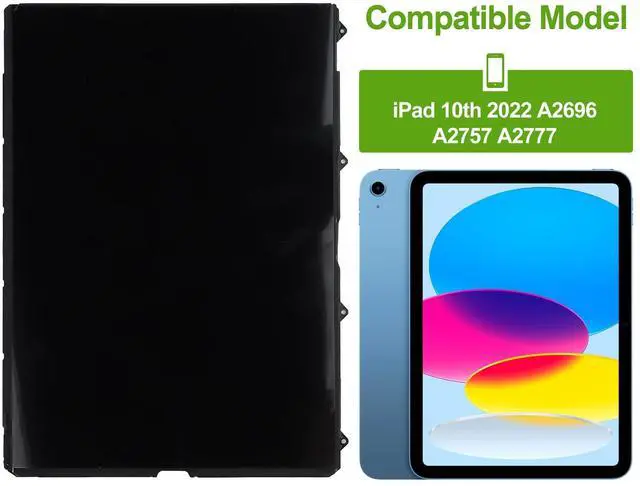 Alt view image 2 of 5 - SwarKing LCD Display Compatible with iPad 10th 2022 A2696 A2757 A2777 Touch Screen Digitizer (Black without Frame) Replacement Parts with Free Tools