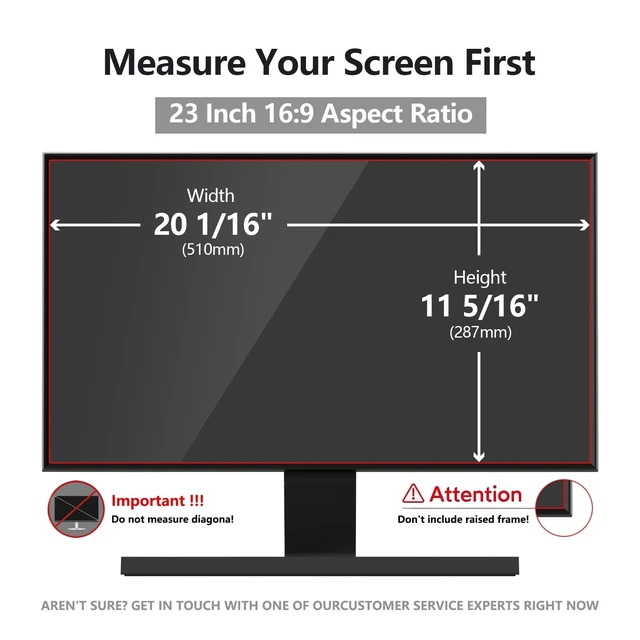 Alt view image 2 of 5 - 23 Inch Computer Privacy Screen Shield 2 Pack for 16:9 Widescreen Desktop