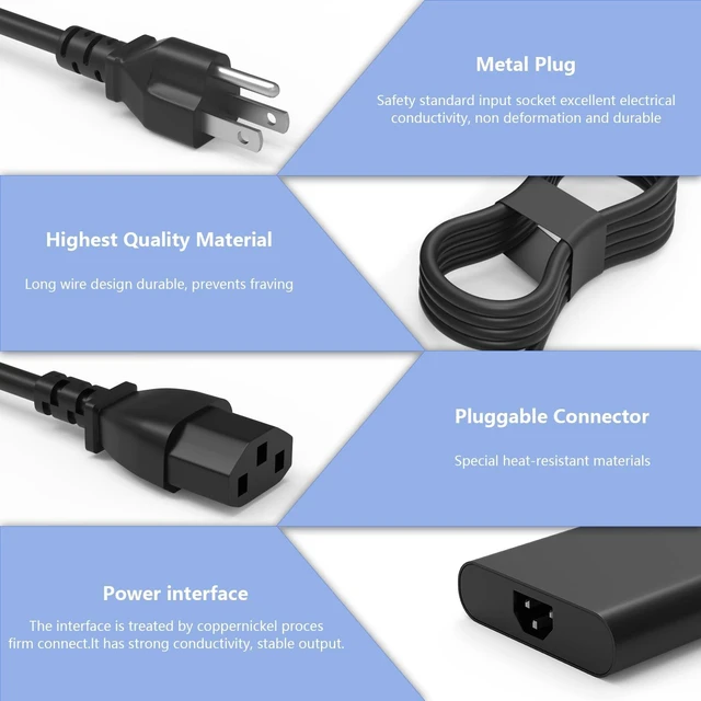 Alt view image 4 of 5 - 240W/280W 7.4mm AC Adapter Compatible with Alienware
