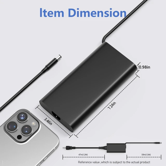 Alt view image 5 of 5 - 240W/280W 7.4mm AC Adapter Compatible with Alienware