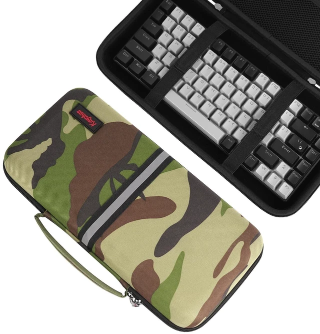 Main image of Kingshion Hard Shell Travel Bag, 75% Keyboard Case Compatible with Keychron K2,Melgeek,Logitech POP Keys Mechanical,MX Mechanical Mini Wireless Keyboard,84 Key Wireless Portable K