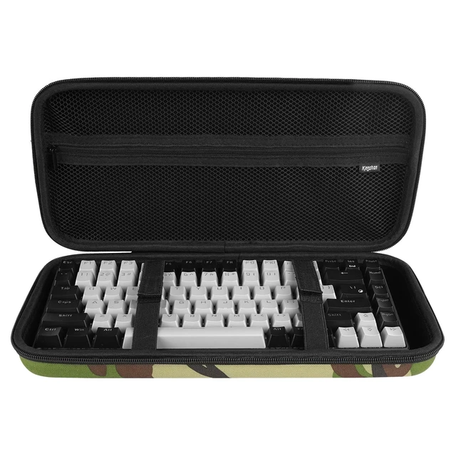 Alt view image 3 of 5 - Kingshion Hard Shell Travel Bag, 75% Keyboard Case Compatible with Keychron K2,Melgeek,Logitech POP Keys Mechanical,MX Mechanical Mini Wireless Keyboard,84 Key Wireless Portable K