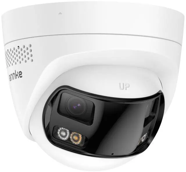 Main image of ANNKE FCD600 PoE Security Camera Outdoor with Dual-Lens 180 Filed of View, 6MP IP Surveillance Camera Support Color Night Vision, Person/Vehicle Detection, Two-Way Talk, Built-in SD Card Slot