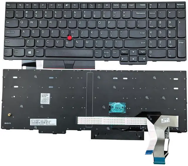 Main image of BestParts Non-Backlit Laptop Keyboard Replacement for Lenovo Thinkpad T15 T15 Gen 2 P15s Gen 1 P15s Gen 2 US Layout Black Frame 5N20V77963 5N20V78035 5N20V78144