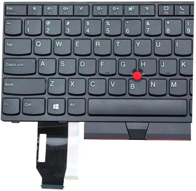 Alt view image 3 of 5 - BestParts Non-Backlit Laptop Keyboard Replacement for Lenovo Thinkpad T15 T15 Gen 2 P15s Gen 1 P15s Gen 2 US Layout Black Frame 5N20V77963 5N20V78035 5N20V78144
