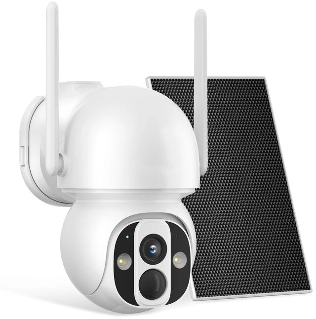 Main image of GAIEXCE 2K Solar Security Camera Wireless Outdoor, 4MP HD Resolution, PIR/AI HumanDetection, 360 View Pan/Tilt, Colorful Night Vision, Two-Way Audio, 2.4G/5G WiFi