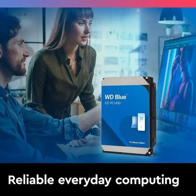 Alt view image 5 of 5 - Western Digital 1TB WD Blue PC Internal Hard Drive HDD - 7200 RPM, SATA 6 Gb/s, 64 MB Cache, 3.5" - WD10EZEX