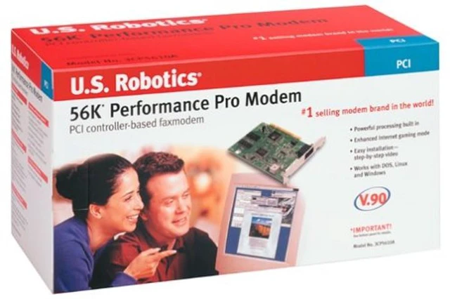 Main image of U.S. Robotics 56K V90 PCI Performance Pro Faxmodem Dos/NT/Linux