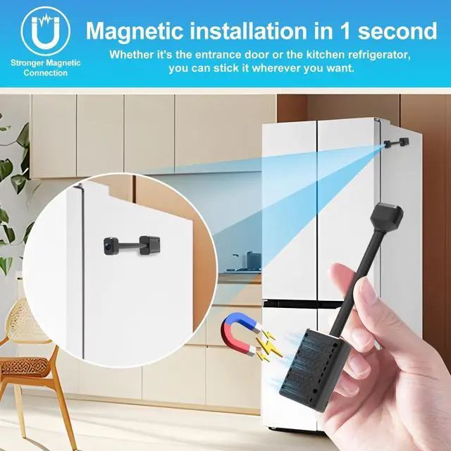 Alt view image 3 of 5 - BEEDMXU 2K HD Mini Spy Camera, WiFi, APP, Smart Night VisionMotion Detection for Home, Indoor, Baby, Dog, Cat