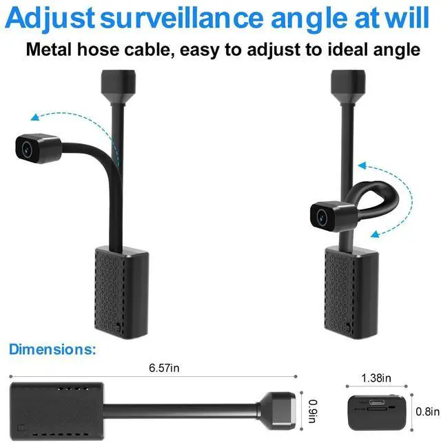 Alt view image 5 of 5 - BEEDMXU 2K HD Mini Spy Camera, WiFi, APP, Smart Night VisionMotion Detection for Home, Indoor, Baby, Dog, Cat