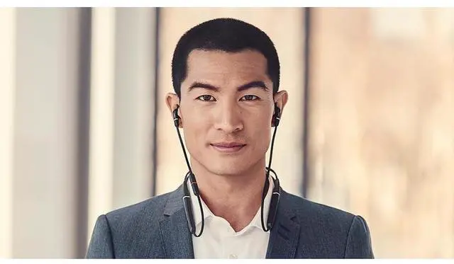 Alt view image 2 of 5 - Jabra Evolve 65e Wireless Neckband Headset, Link 370, MS-Optimized Bluetooth Headset with up to 13 Hours of Battery Life Superior Sound for Calls and Music