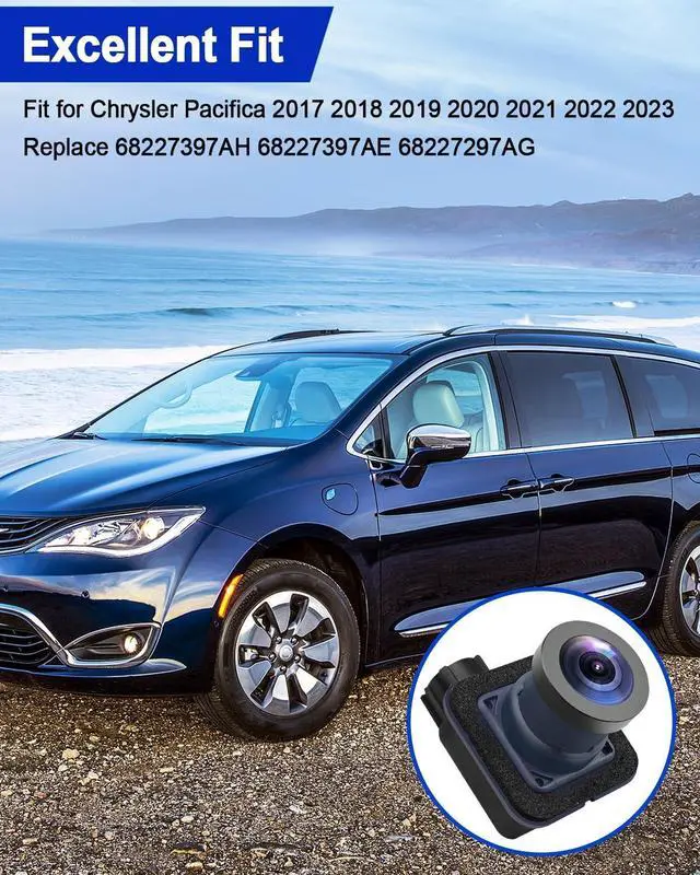 Alt view image 5 of 5 - AUGREX HD1080P Rear View Backup Camera Fit for Chrysler Pacifica 2017 2018 2019 2020 2021 2022 2023, Replace 68227397AH 68227397AE 68227297AG, IP68 Waterproof 170Wide Angle