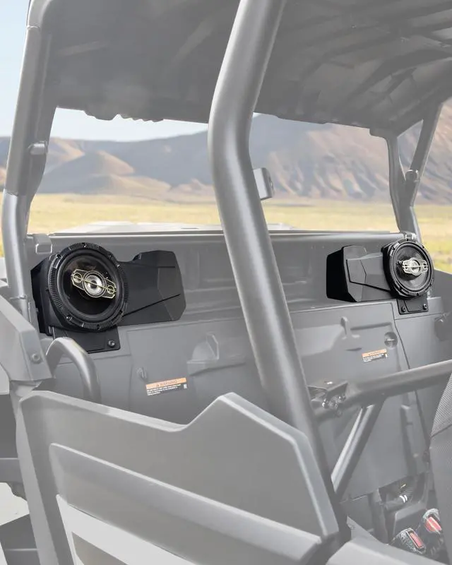 Alt view image 5 of 5 - KEWISAUTO Rear Speaker Enclosures for 2024 2025 Polaris RZR XP 4 1000, Rear Seat Speaker Pods Support 6.5" Speaker Mount Bracket Holder for Polaris RZR XP 1000/4 1000 2024 2025 Accessories (2PCS)