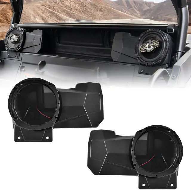 Main image of KEWISAUTO Rear Speaker Enclosures for 2024 2025 Polaris RZR XP 4 1000, Rear Seat Speaker Pods Support 6.5" Speaker Mount Bracket Holder for Polaris RZR XP 1000/4 1000 2024 2025 Accessories (2PCS)