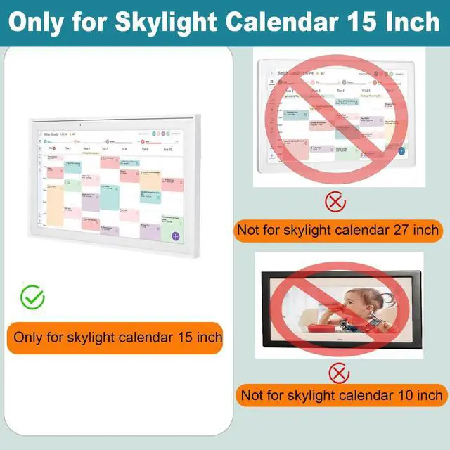 Alt view image 2 of 5 - 12V Power Cord Kit for Skylight Calendar Compatible with Skylight Calendar 15 Inch Power Adapter Charger