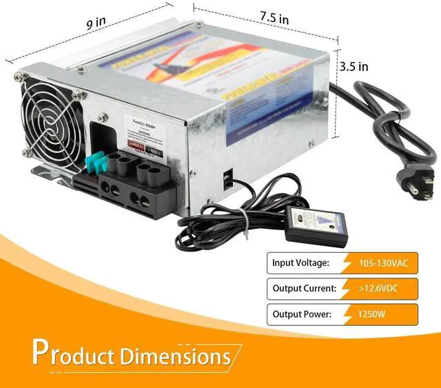 Alt view image 2 of 5 - PD9260 RV Power Converter, 60Amp 120V to 12V RV Converter Charger 9200 Series Converter/Charger for RV Camper Caravans Trailer