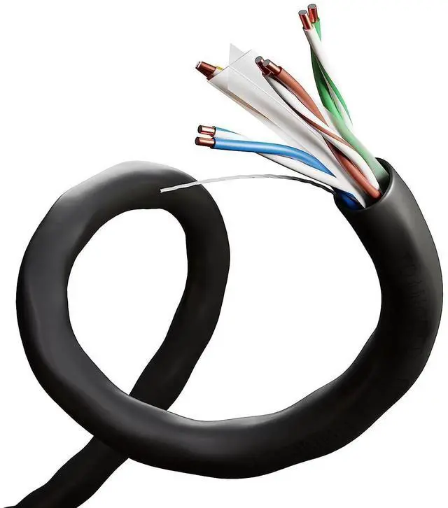 Alt view image 3 of 4 - Cat6 ethernet Cable 1000ft Outdoor Waterproof