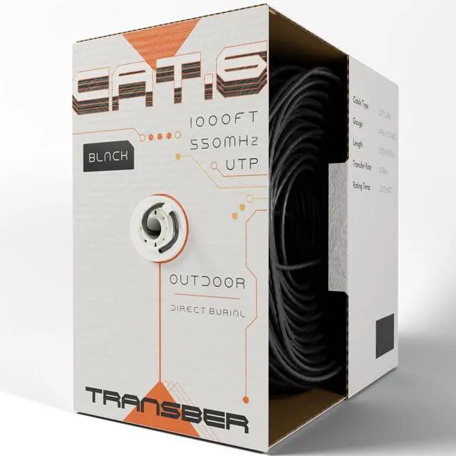 Main image of Cat6 ethernet Cable 1000ft Outdoor Waterproof