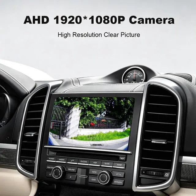Alt view image 5 of 5 - Vehicle Backup Camera CCD Compatible for BMW 3 5 Series X1 3 4 5 F07 F10 F11 F25 F26 F30 F34 Car Rear View AHD 1080P Camera Reverse Parking Fisheye Lens Waterproof Cam Car Trunk Handle Camera (Black