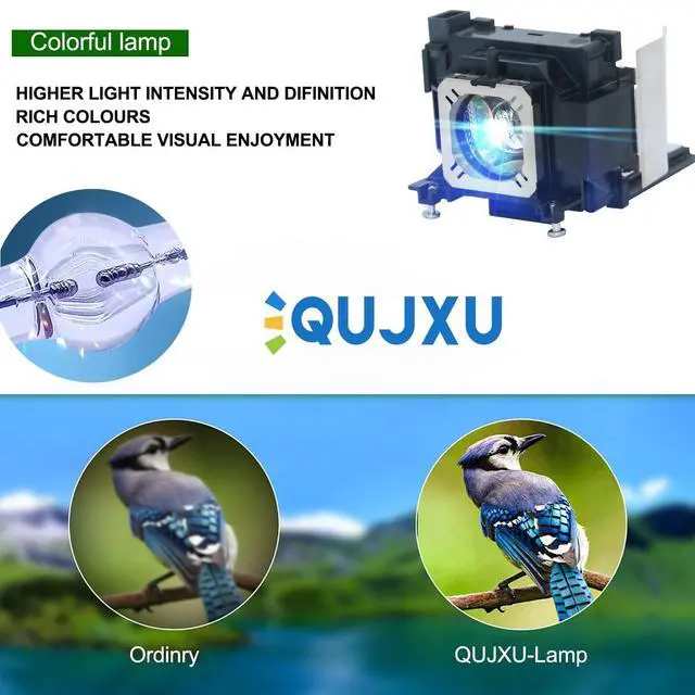 Alt view image 2 of 5 - QUJXU ET-LAL100 Original Replacement Projector Lamp with Housing for Panasonic PT-LW25H PT-LX30H PT-LX26H PT-LX26 PT-LX22 PT-LW25HU PT-LX26HU PT-LX30HU Projectors