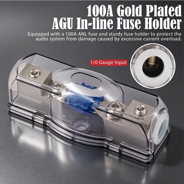 Alt view image 5 of 5 - 0 Gauge Amp Wiring Kit 3000 Watt Car Audio Subwoofer Power Wire with Fuse