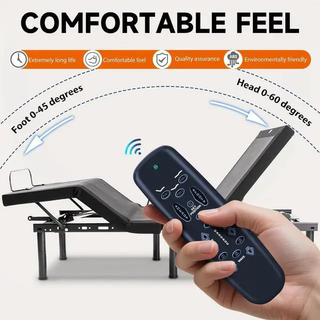 Alt view image 2 of 5 - MOVHEIYL Replacement Remote Control Compatible for Tempur-Pedic Raven, Tempur Ergo Raven Adjustable Bed, for Lifestyles S-Cape E95, for Leggett and Platt Basis C3 Adjustable Bed