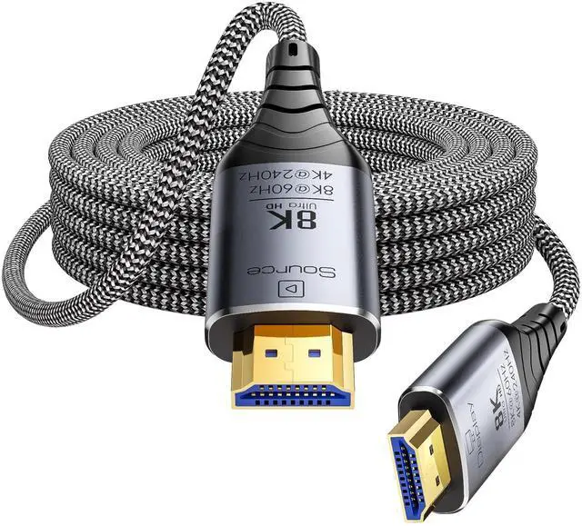 Main image of Fiber Optic HDMI Cable 75ft, 8K Long Active HDMI 2.1 Cable 48Gbps Ultra High Speed Braided 8K@60Hz 4K@120Hz, Dynamic HDR, eARC, HDCP 2.2&2.3, 3D, for Laptop, PC, PS5, Xbox, HDTV, Projectorr, Monitor