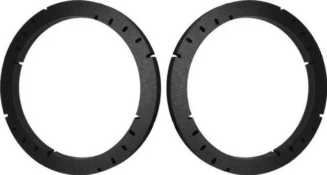 Main image of 5.25" 5 1/4" Speaker Spacers Depth Extender Extending Rings - 1/2" thick - ID: 4 3/4" OD: 5 3/4" - 1 Pair - SSK525K - Stackable - Perfect For Framing Fiberglass Enclosures