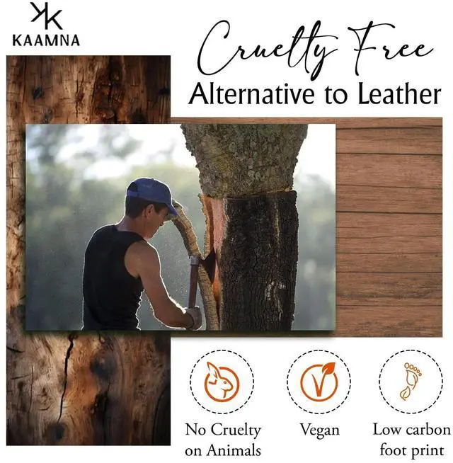 Alt view image 5 of 5 - Airpod Pro 2nd Generation Case - Protective Cork Case Cover - Compatible with MagSafe Charging - Plant Based Material - Airpod Case with Keychain - Vegan Cork Material - (Surface Black)